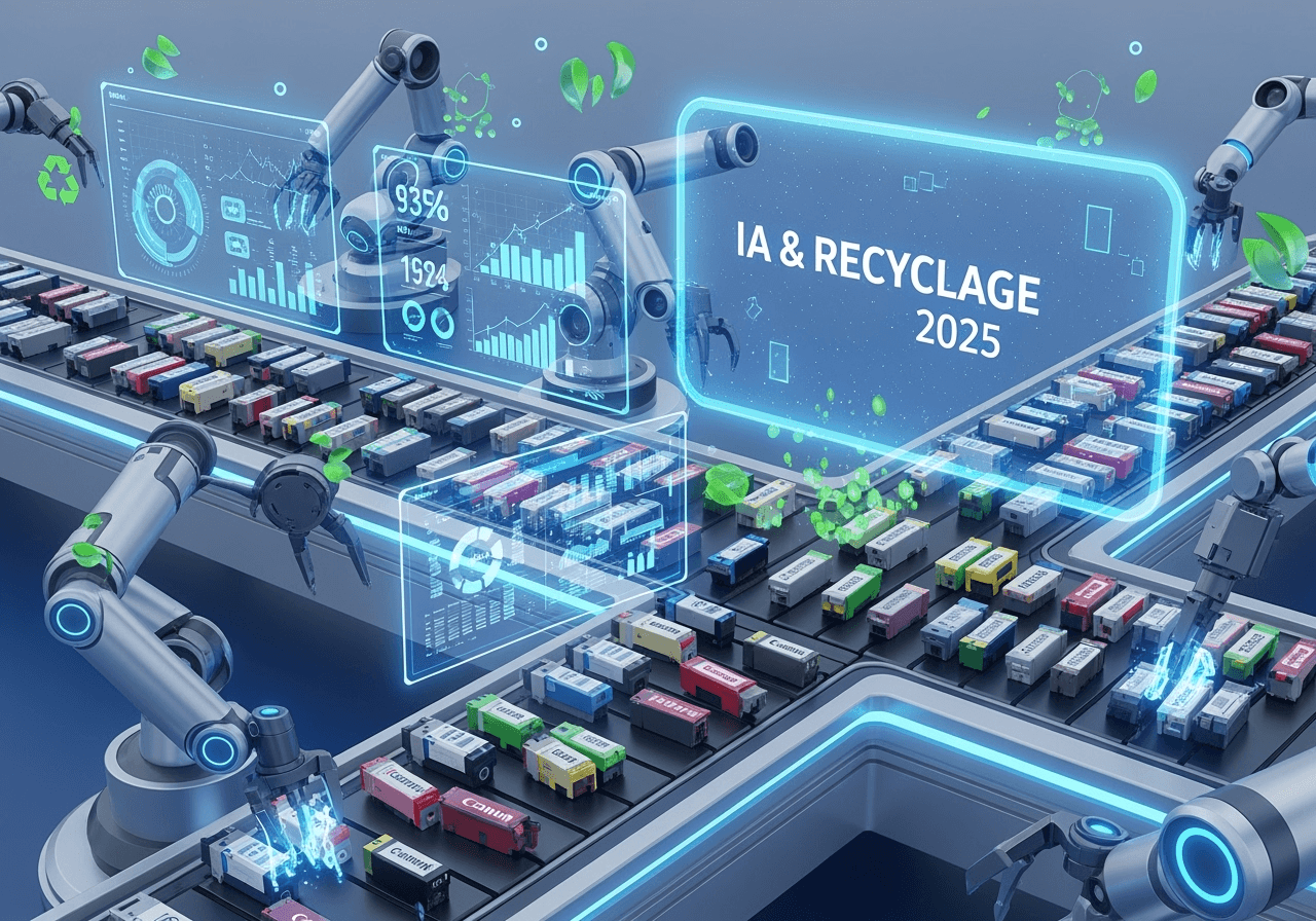 IA et Recyclage : Comment la Technologie Révolutionne les Cartouches en 2025