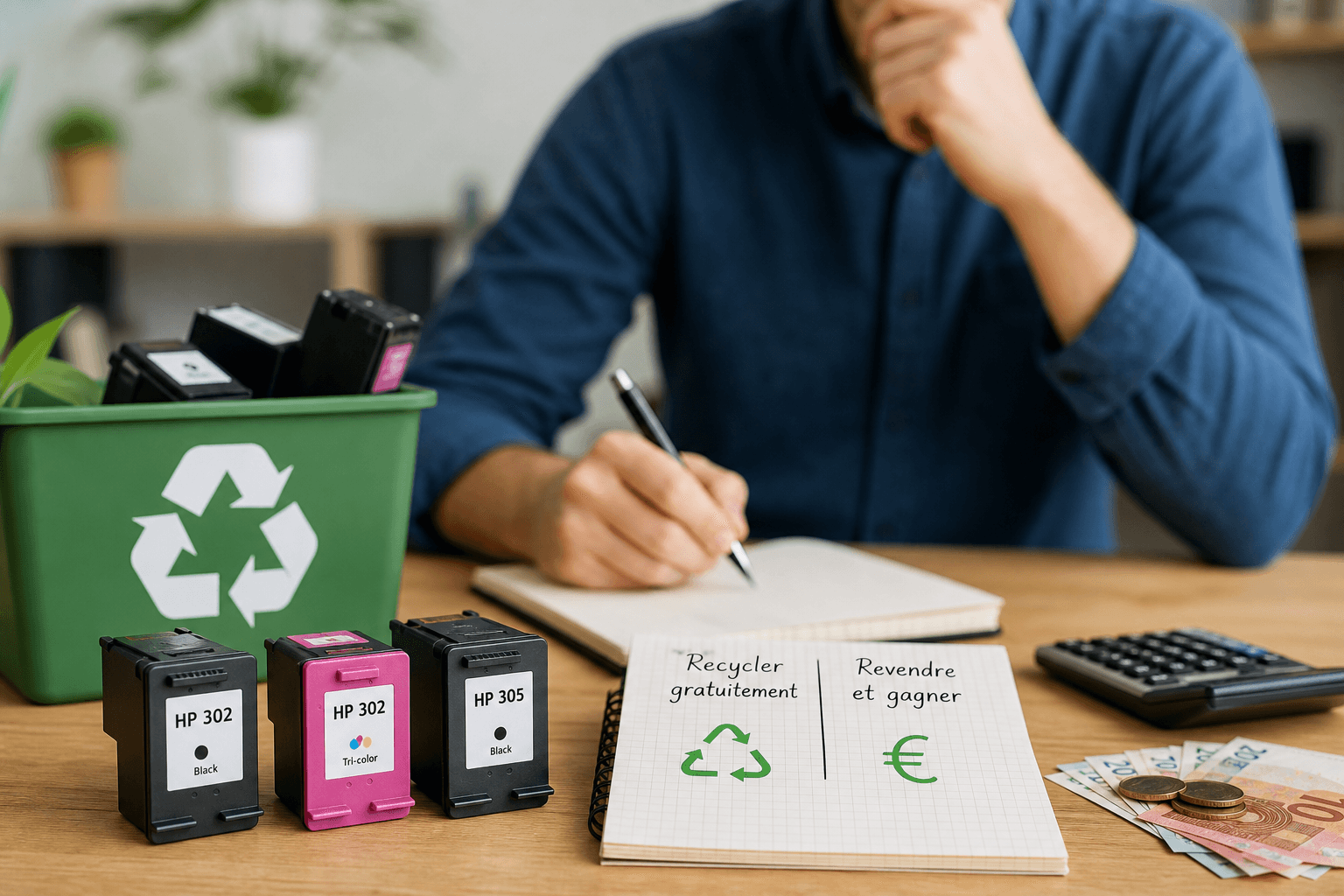 Recyclage cartouche HP : revendre vos cartouches vides